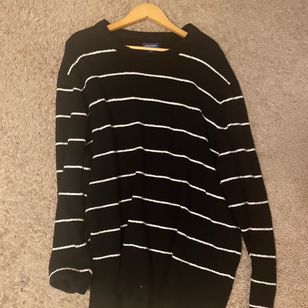 Striped Plush Sweater
